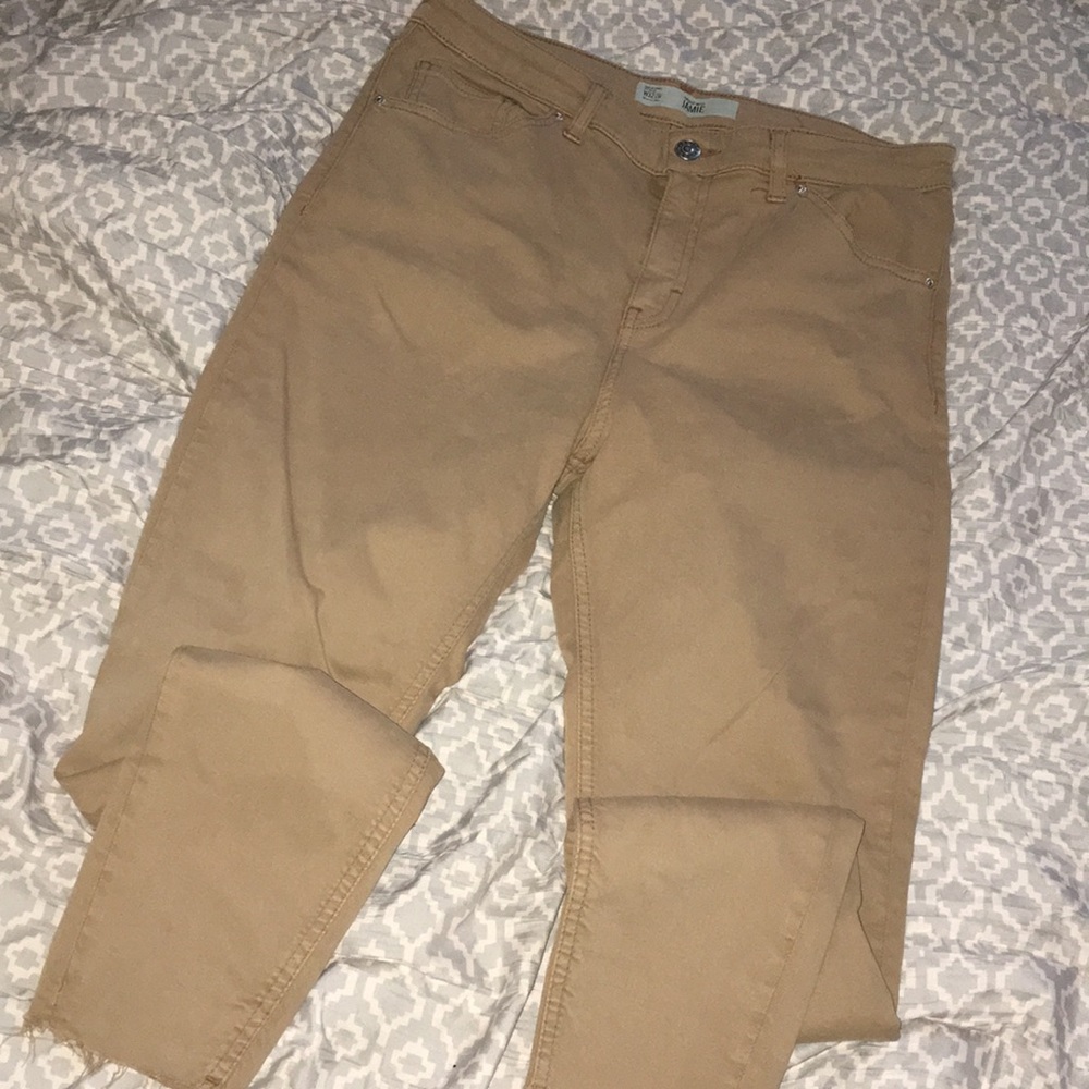 Topshop Moto Jaime Khaki Jeans W32 L30